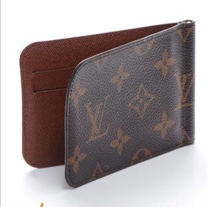 Louis Vuitton Monogram Money Clip Wallet Billfold